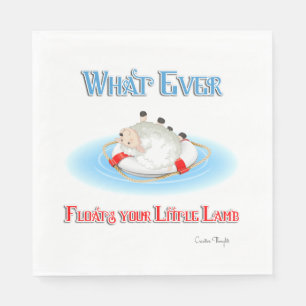 Whatever Floats Your Little Lamb Napkins