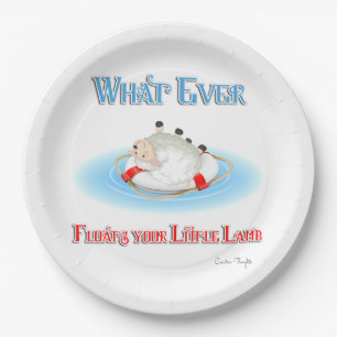 Whatever Floats Your Little Lamb Paper Plates