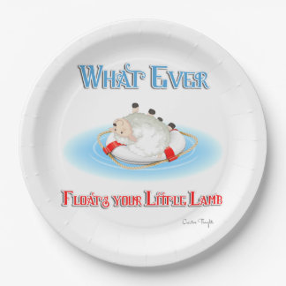 Whatever Floats Your Little Lamb Paper Plates