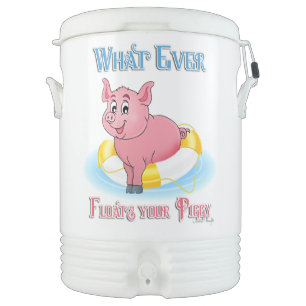 Whatever Floats Your Piggy Beverage Cooler