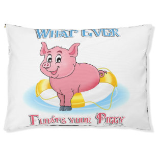 Whatever Floats Your Piggy Pet Bed