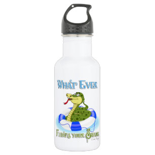 Whatever Floats your Snake Water Bottle