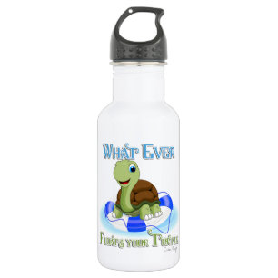 Whatever Floats Your Turtle 2 Water Bottle