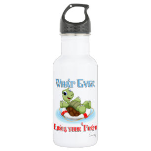 Whatever Floats Your Turtle Stainless Steel Water Bottle