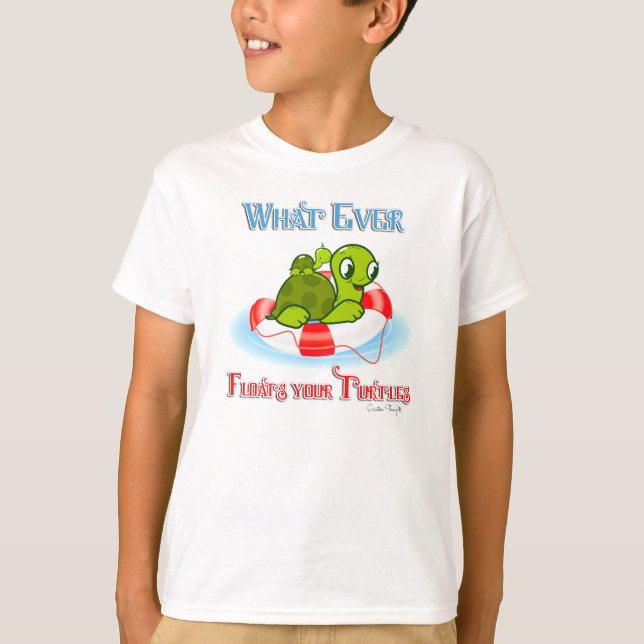 Whatever Floats Your Turtles 2 T-Shirt (Front)
