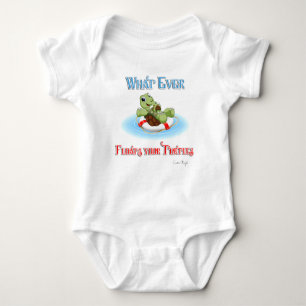 Whatever Floats Your Turtles Baby Bodysuit