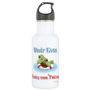 Whatever Floats Your Turtles Stainless Steel Water Bottle