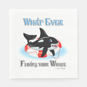 Whatever Floats Your Whale 2 Napkins