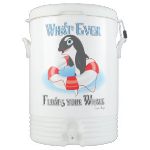 Whatever Floats Your Whale Beverage Cooler