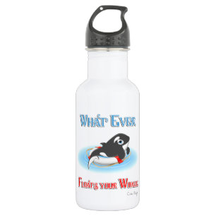Whatever Floats Your Whale Water Bottle