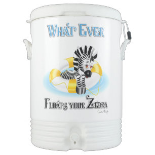 Whatever Floats Your Zebra 3 Beverage Cooler