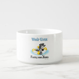 Whatever Floats Your Zebra 3 Bowl