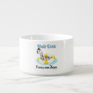 Whatever Floats Your Zebra 4 Bowl