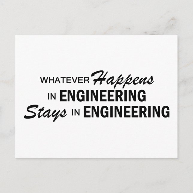 Whatever Happens - Engineering Postcard (Front)
