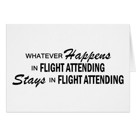 Whatever Happens - Flight Attending Cards (Front Horizontal)