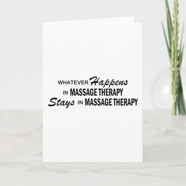 Whatever Happens - Massage Therapy Card (Front)