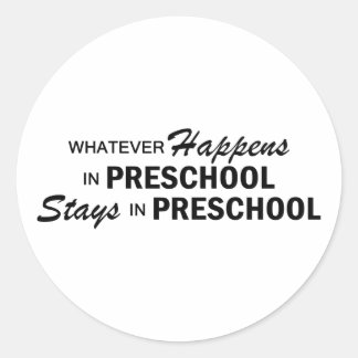 Whatever Happens - Preschool Classic Round Sticker