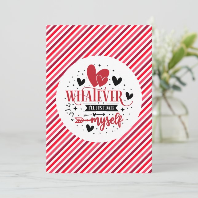 Whatever i'll just date myself invitation (Standing Front)