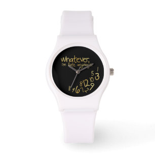 Whatever, I'm late anyways - black and gold Watch