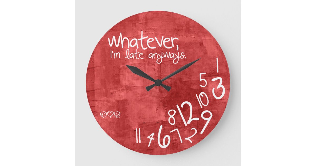 We're On Grandma Time Here Cookies And Milk Round Clock, 45% OFF