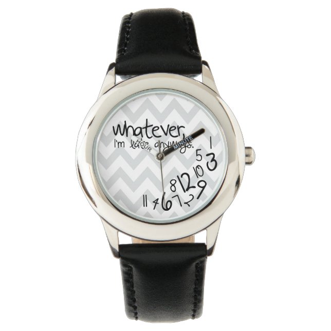 whatever, I'm late anyways Watch (Front)