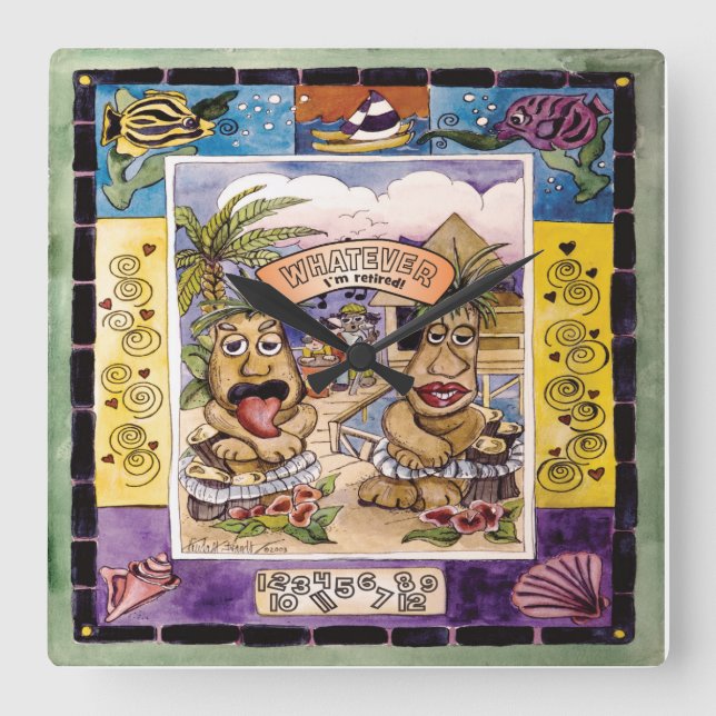 Whatever, I'm Retired!  Clock (Front)