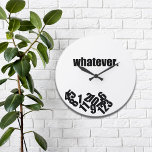Whatever Messy Numbers Wall Clock<br><div class="desc">Fun wall clock for those who just really don't care what time it is.</div>