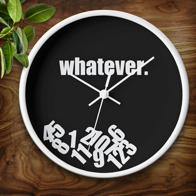 Whatever Messy Numbers Wall Clock (Creator Uploaded)