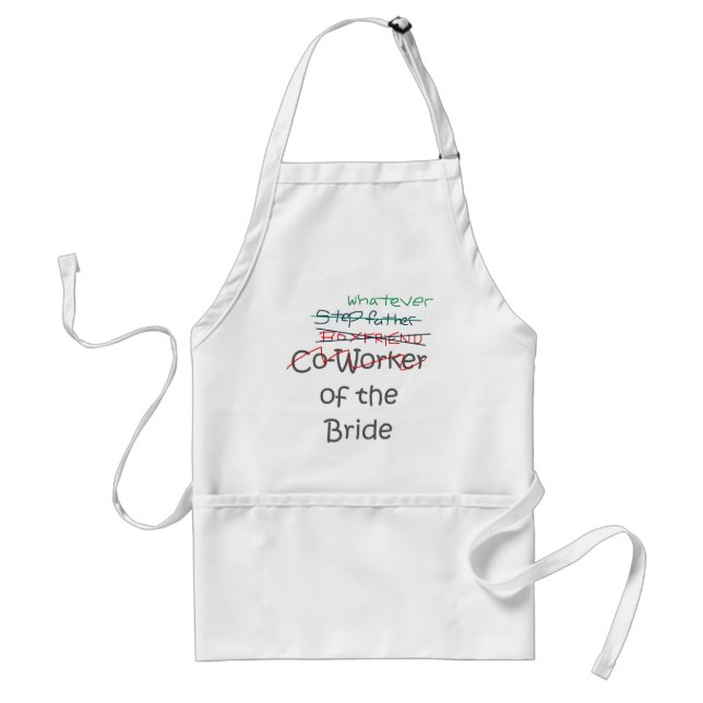 Whatever of the Bride Adult Apron (Front)