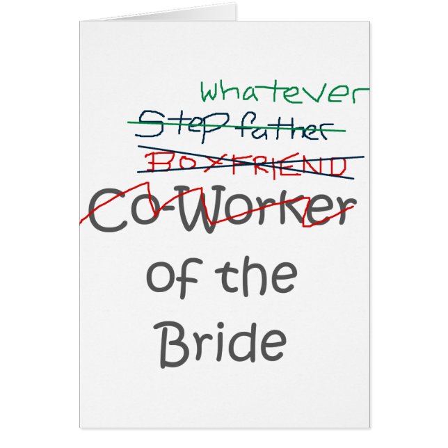 Whatever of the Bride Cards (Front)