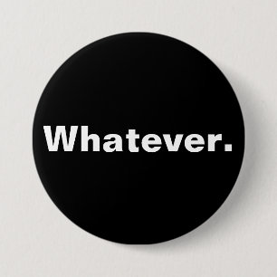 Whatever one word minimalism design button