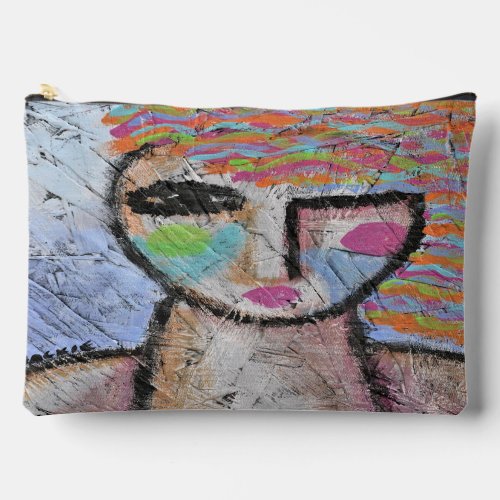 Whatever Original Abstract Art Accessory Pouch