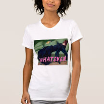 Whatever Pink Graffiti Shirt, Altered Art, Girly