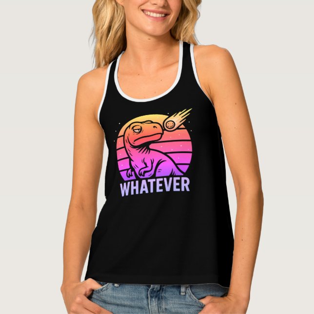 Whatever T-Rex Tank Top (Front)
