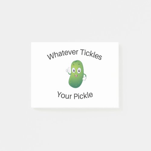 Whatever Tickles Your Pickle Post_it Notes