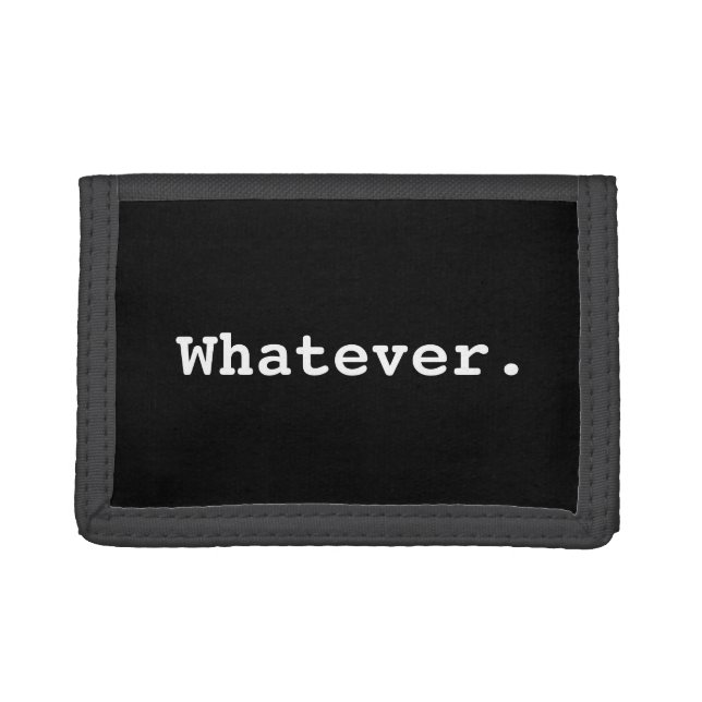 Whatever TriFold Nylon Wallet (Front)