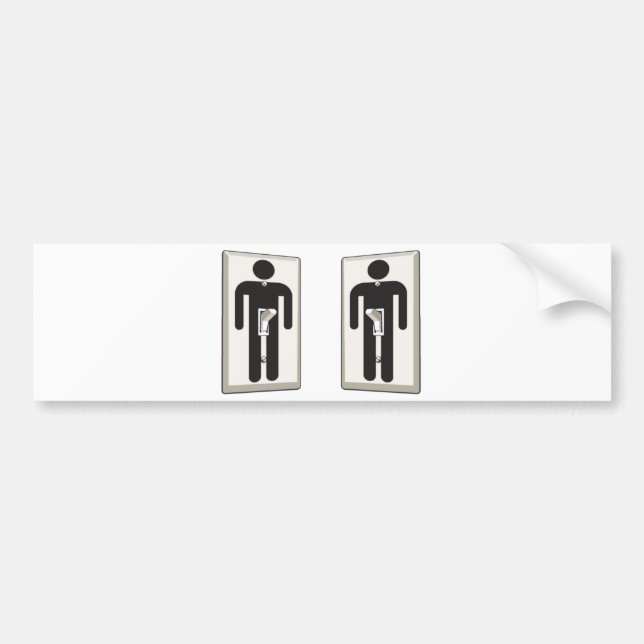 Whatever Turns You On Gay Male Light Switch Bumper Sticker (Front)
