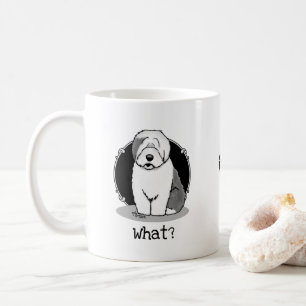 Whatever What? Old English Sheepdog (Gray 1) Funny Coffee Mug