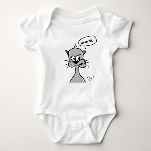 Whateverwith an attitude baby bodysuit