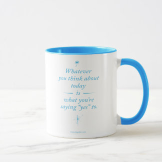 Whatever you think about (BABY BLUE mug) Mug