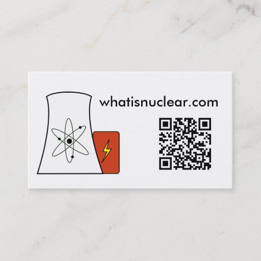 Customizable Whatisnuclear.com business cards