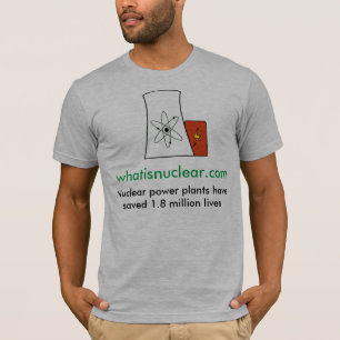 Whatisnuclear.com Nuclear Saves Lives Men's T-shir T-Shirt