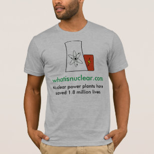 Whatisnuclear.com Nuclear Saves Lives Men's T-shir T-Shirt