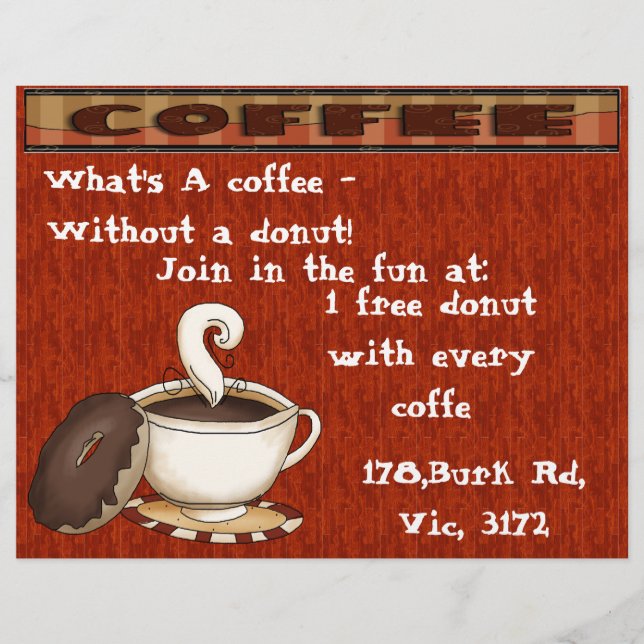What's a coffee - Without a donut! Flyer (Front)