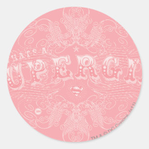 What's a Supergirl to Do Pink Classic Round Sticker