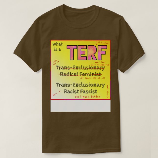 Whats a TERF T-Shirt (Design Front)