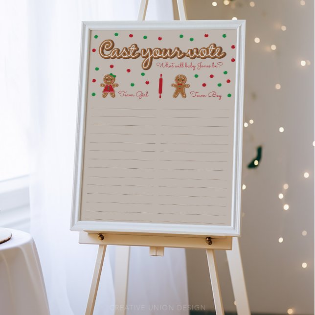 What's Baking Gender Reveal Vote Poster (Creator Uploaded)