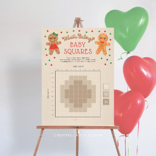 What's Baking Gingerbread Baby Betting Squares Foam Board