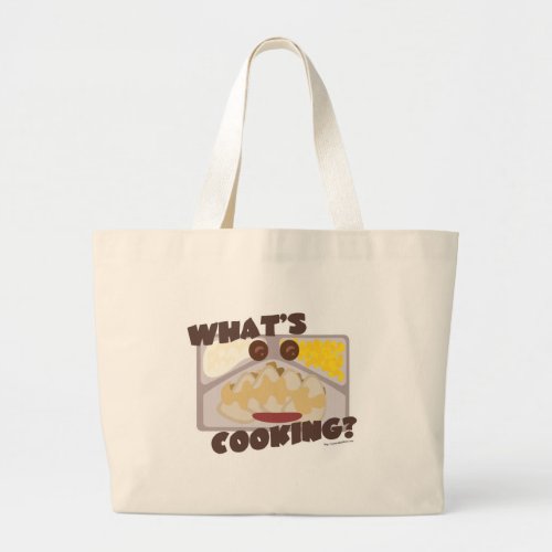 Whats Cooking Frozen Food Cartoon Large Tote Bag