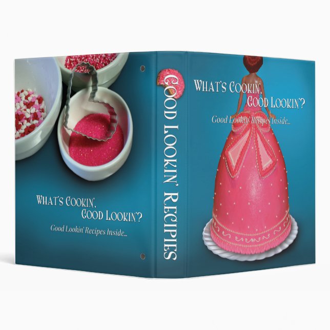 What's Cooking Good Looking Baking Recipe Binder (Background)